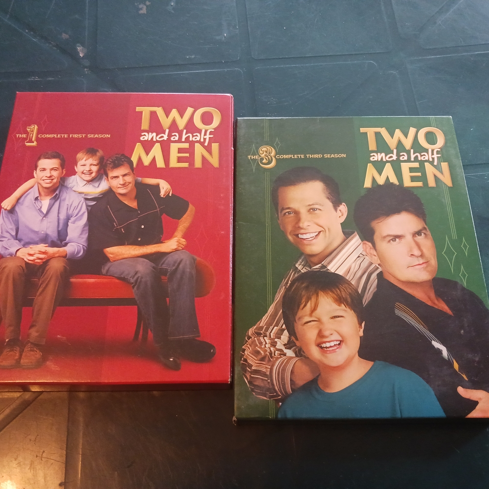 Two and a Half Men DVD Set Season 1 & 3 Like New